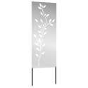 VidaXL Ekran zapewniający prywatność w ogrodzie Srebrny 50 x 140 cm
