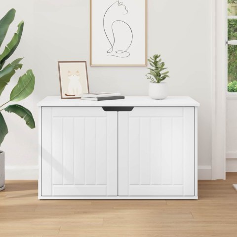 VidaXL Koty Dom Biały 85 x 55 x 50,5 cm Drewno inżynieryjne