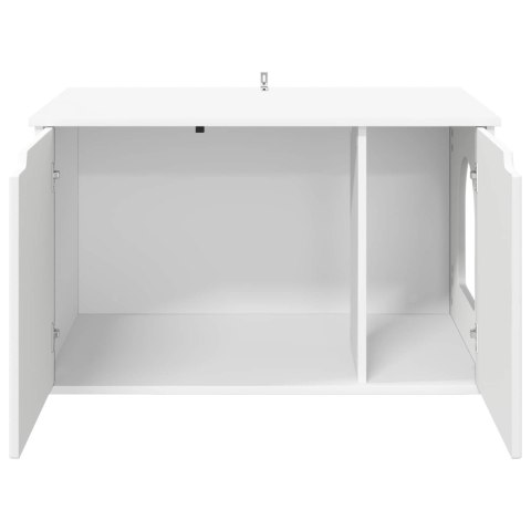 VidaXL Koty Dom Biały 85 x 55 x 50,5 cm Drewno inżynieryjne