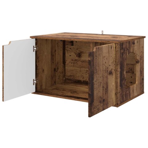 VidaXL Koty Dom Stare drewno 85 x 55 x 50,5 cm Drewno inżynieryjne