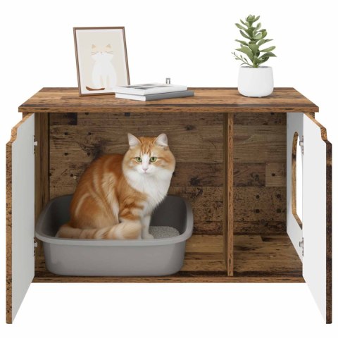 VidaXL Koty Dom Stare drewno 85 x 55 x 50,5 cm Drewno inżynieryjne