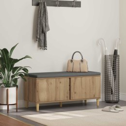 VidaXL Ławka w przedpokoju Dąb Rzemieślniczy 100 x 38 x 46 cm