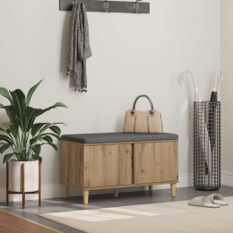 VidaXL Ławka w przedpokoju Dąb Rzemieślniczy 80 x 38 x 46 cm