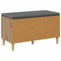 VidaXL Ławka w przedpokoju Dąb Rzemieślniczy 80 x 38 x 46 cm