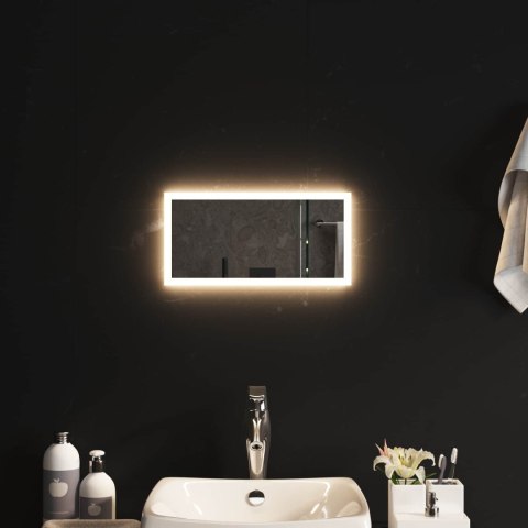 VidaXL Lustro łazienkowe LED przezroczysty 40 x 20 cm szkło hartowane