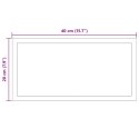 VidaXL Lustro łazienkowe LED przezroczysty 40 x 20 cm szkło hartowane