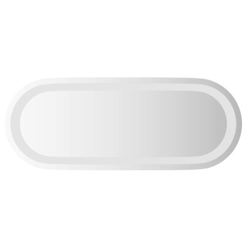 VidaXL Lustro łazienkowe LED przezroczysty 50 x 20 cm szkło hartowane