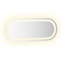VidaXL Lustro łazienkowe LED przezroczysty 50 x 20 cm szkło hartowane