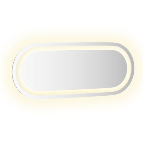 VidaXL Lustro łazienkowe LED przezroczysty 50 x 20 cm szkło hartowane