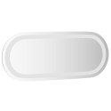 VidaXL Lustro łazienkowe LED przezroczysty 50 x 20 cm szkło hartowane