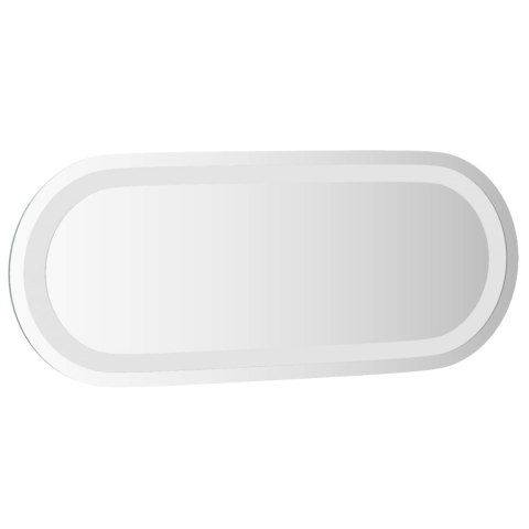 VidaXL Lustro łazienkowe LED przezroczysty 50 x 20 cm szkło hartowane