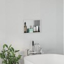 VidaXL Nisza prysznicowa srebrny 30 x 20 x 9,5 cm Stal nierdzewna