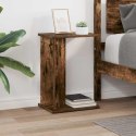 VidaXL Stolik końcowy Dąb wędzony 35 x 25 x 50 cm Drewno inżynieryjne