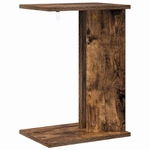 VidaXL Stolik końcowy Dąb wędzony 35 x 25 x 50 cm Drewno inżynieryjne