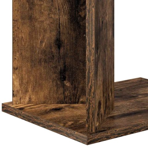 VidaXL Stolik końcowy Dąb wędzony 35 x 25 x 50 cm Drewno inżynieryjne