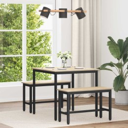 VidaXL Stoły do jadalni 80 x 80 x 75 cm Drewno inżynieryjne dąb Sonoma