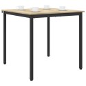 VidaXL Stoły do jadalni 80 x 80 x 75 cm Drewno inżynieryjne dąb Sonoma