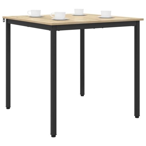 VidaXL Stoły do jadalni 80 x 80 x 75 cm Drewno inżynieryjne dąb Sonoma