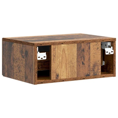 VidaXL Szafka Nocna 2 szt. Stare drewno 49 x 34,5 x 20 cm