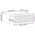 VidaXL Szafka Nocna 2 szt. Stare drewno 49 x 34,5 x 20 cm