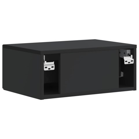 VidaXL Szafka Nocna Czarny 49 x 34,5 x 20 cm Drewno inżynieryjne