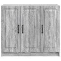 VidaXL Bufet Szary Sonoma 89 x 34,5 x 77 cm Drewno inżynieryjne