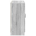 VidaXL Bufet Szary Sonoma 89 x 34,5 x 77 cm Drewno inżynieryjne