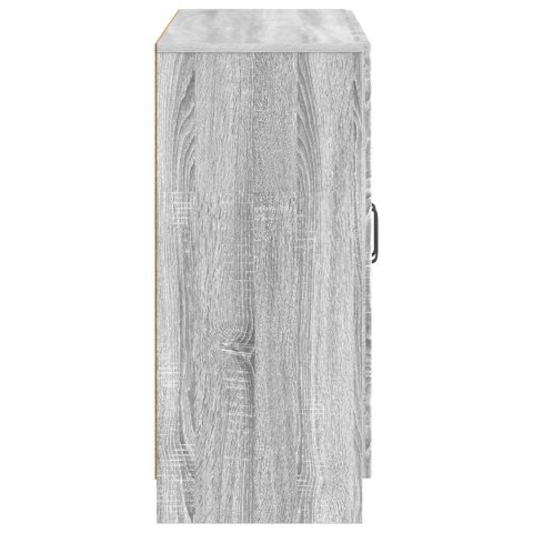 VidaXL Bufet Szary Sonoma 89 x 34,5 x 77 cm Drewno inżynieryjne