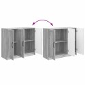 VidaXL Bufet Szary Sonoma 89 x 34,5 x 77 cm Drewno inżynieryjne