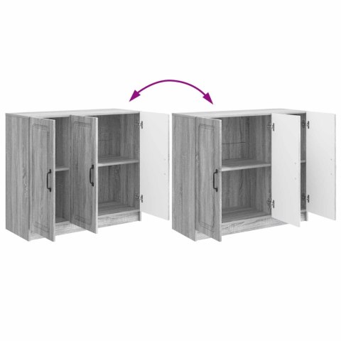 VidaXL Bufet Szary Sonoma 89 x 34,5 x 77 cm Drewno inżynieryjne