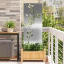 VidaXL Ekran zapewniający prywatność w ogrodzie Srebrny 50 x 140 cm