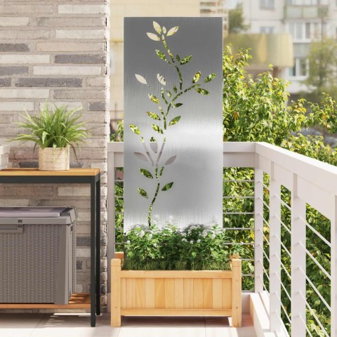 VidaXL Ekran zapewniający prywatność w ogrodzie Srebrny 50 x 140 cm