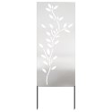 VidaXL Ekran zapewniający prywatność w ogrodzie Srebrny 50 x 140 cm