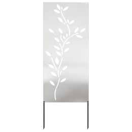 VidaXL Ekran zapewniający prywatność w ogrodzie Srebrny 50 x 140 cm