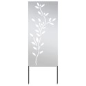 VidaXL Ekran zapewniający prywatność w ogrodzie Srebrny 50 x 140 cm
