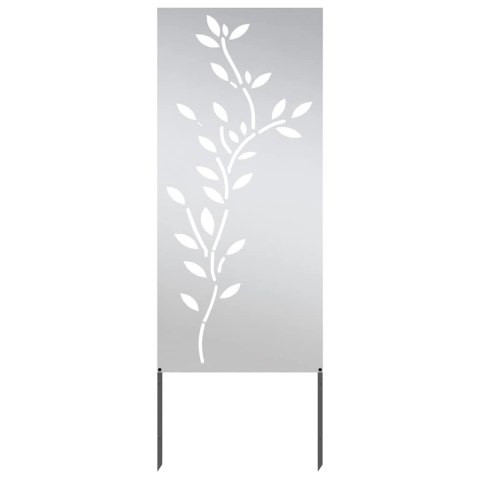 VidaXL Ekran zapewniający prywatność w ogrodzie Srebrny 50 x 140 cm