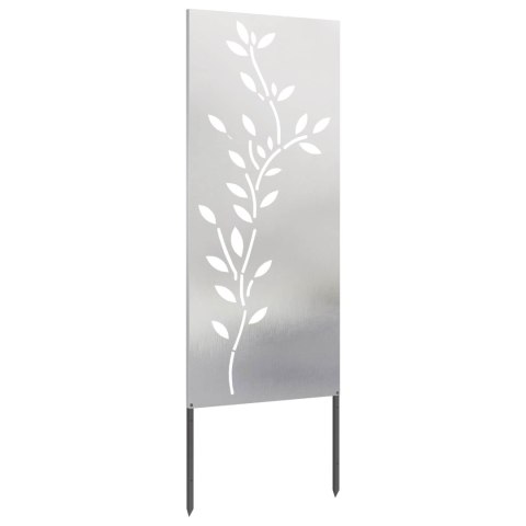 VidaXL Ekran zapewniający prywatność w ogrodzie Srebrny 50 x 140 cm