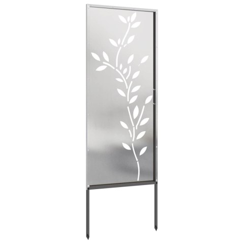VidaXL Ekran zapewniający prywatność w ogrodzie Srebrny 50 x 140 cm