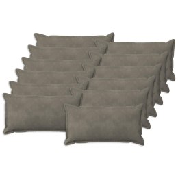 VidaXL Poszewka na poduszkę 12 pcs HOUTEN jasnoszary 40 x 80 cm Welur