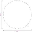 VidaXL Poszewka na poduszkę 2 pcs HEERLEN Czarny Ø 50 cm Welur