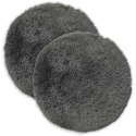 VidaXL Poszewka na poduszkę 2 pcs HEERLEN jasnoszary Ø 40 cm Fleece PV