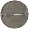 VidaXL Poszewka na poduszkę 2 pcs HEERLEN jasnoszary Ø 60 cm Welur