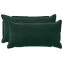 VidaXL Poszewka na poduszkę 2 pcs HOUTEN Ciemnozielony 40 x 80 cm