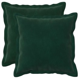 VidaXL Poszewka na poduszkę 2 pcs HOUTEN Ciemnozielony 50 x 50 cm