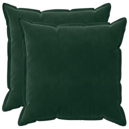 VidaXL Poszewka na poduszkę 2 pcs HOUTEN Ciemnozielony 80 x 80 cm