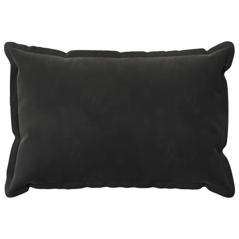 VidaXL Poszewka na poduszkę 2 pcs HOUTEN Czarny 50 x 70 cm Welur