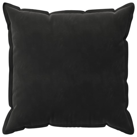 VidaXL Poszewka na poduszkę 2 pcs HOUTEN Czarny 55 x 55 cm Welur