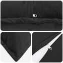VidaXL Poszewka na poduszkę 2 pcs HOUTEN Czarny 55 x 55 cm Welur