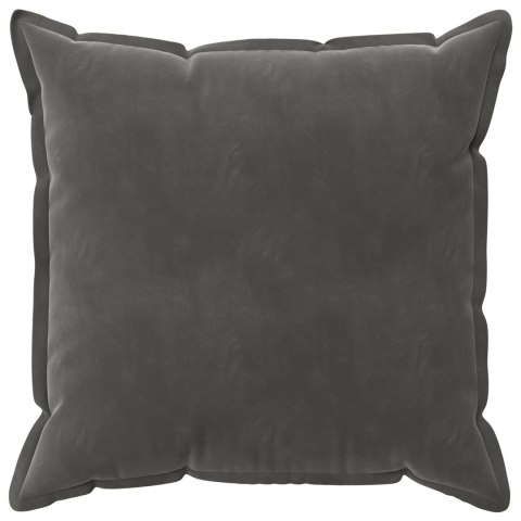 VidaXL Poszewka na poduszkę 2 pcs HOUTEN ciemnoszary 60 x 60 cm Welur