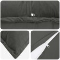 VidaXL Poszewka na poduszkę 2 pcs HOUTEN ciemnoszary 65 x 65 cm Welur